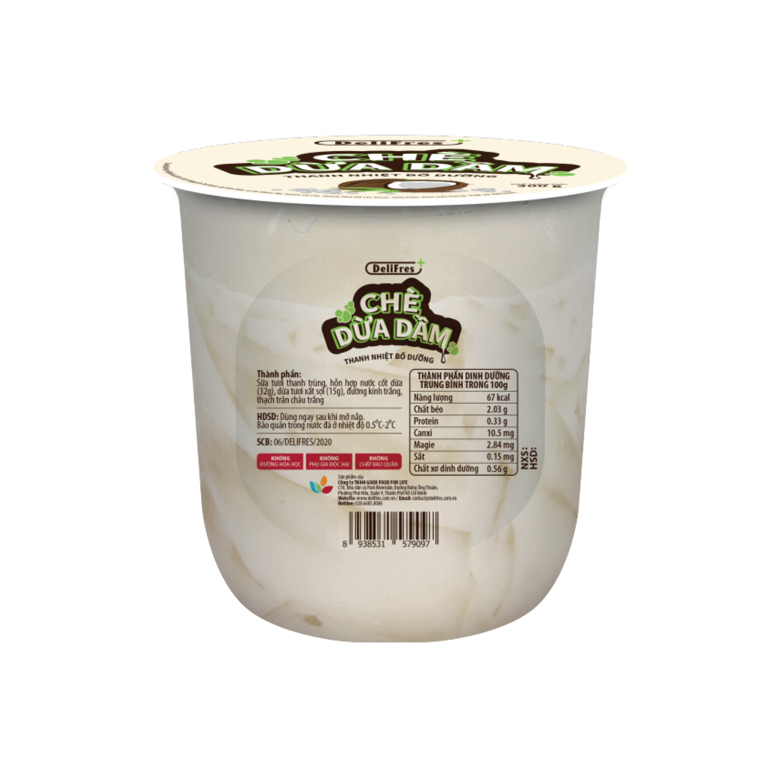 chè dừa dầm bao nhiêu calo - Hình 4