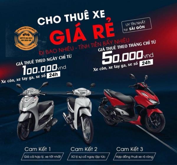 cho thuê xe máy giá rẻ