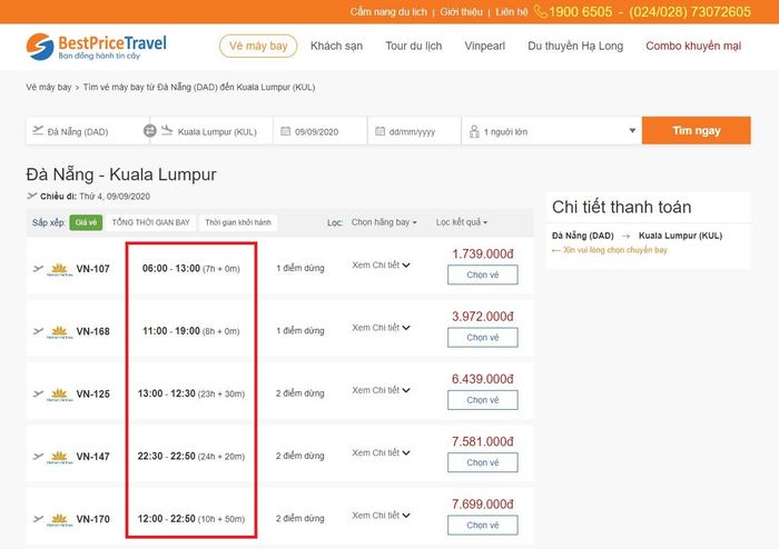 da nang to kuala lumpur flights - Hình 4