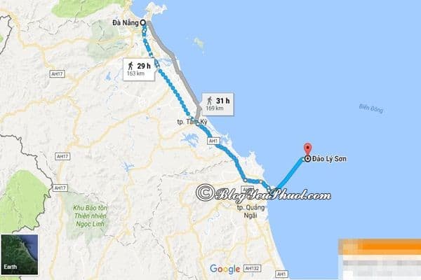 đảo lý sơn cách đà nẵng bao xa