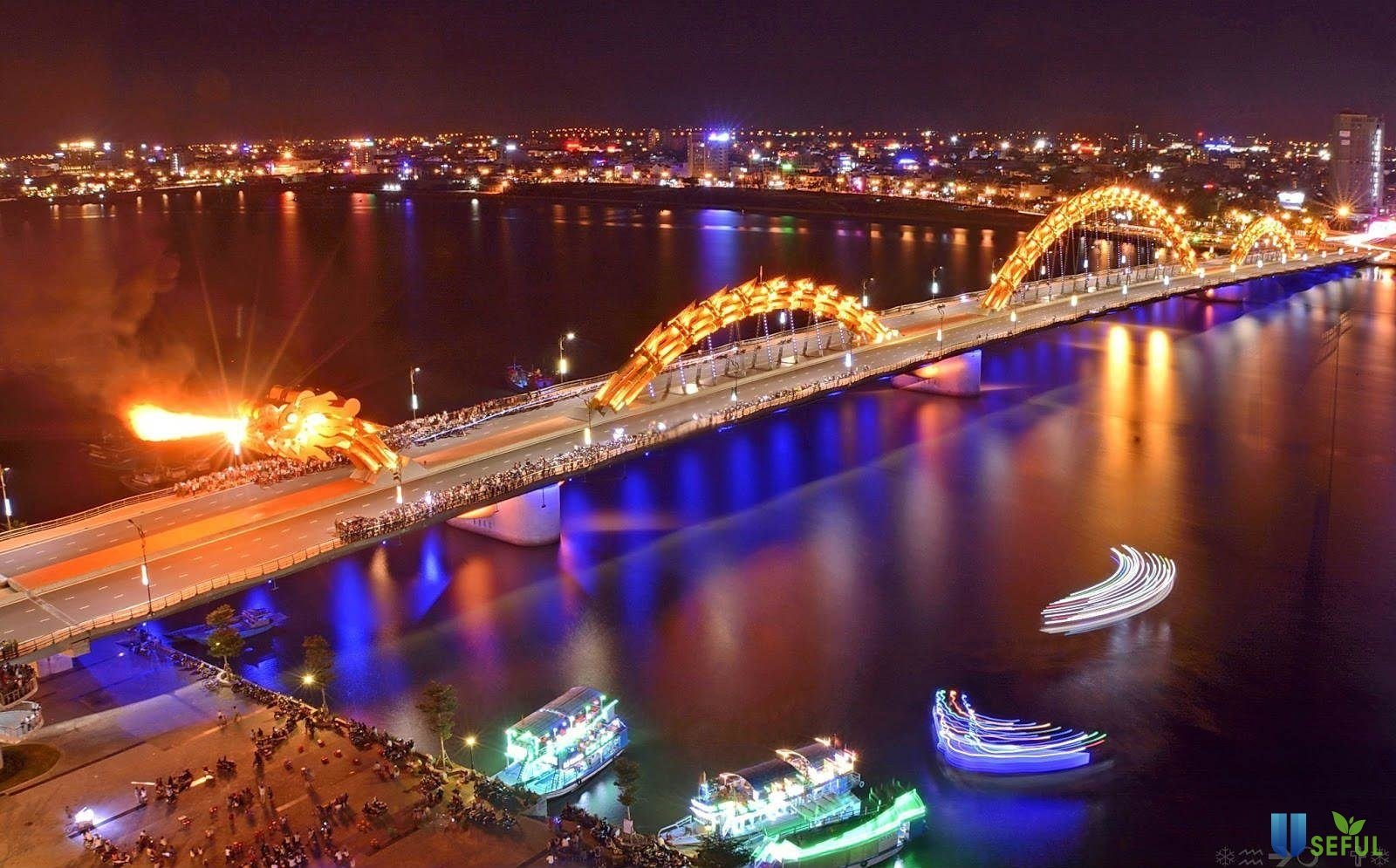 dragon bridge da nang fire time - Hình 3