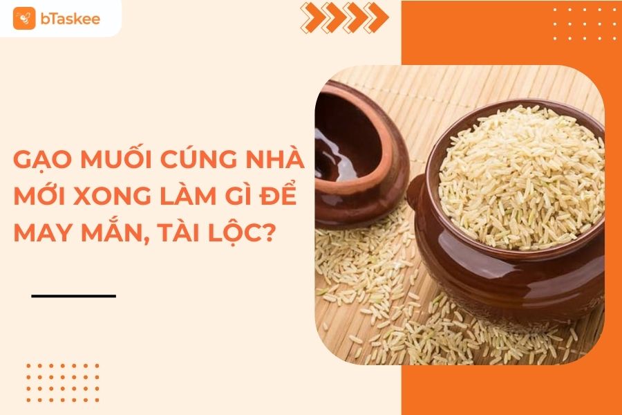 gạo muối cúng nhà mới xong làm gì