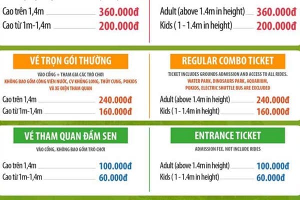 giá vé đầm sen khô 1/1/2026 - Hình 4