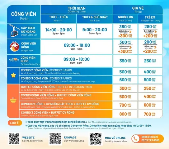 Giá Vé Vào Công Viên Nước Hạ Long: Thông Tin Chi Tiết Và Hướng Dẫn Mua Vé Giá Vé Vào Công Viên Nước Hạ Long: Thông Tin Chi Tiết Và Hướng Dẫn Mua Vé