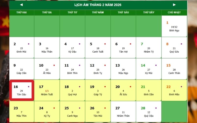 giao thừa 2026 vào ngày nào - Hình 2