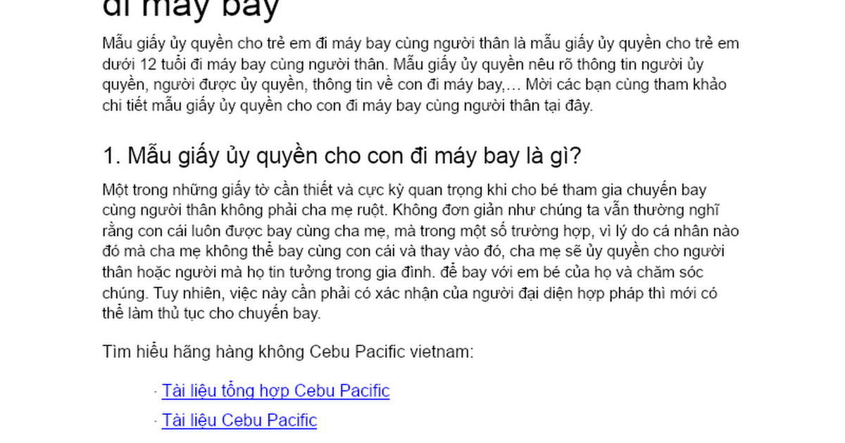 giấy ủy quyền đi máy bay - Hình 3
