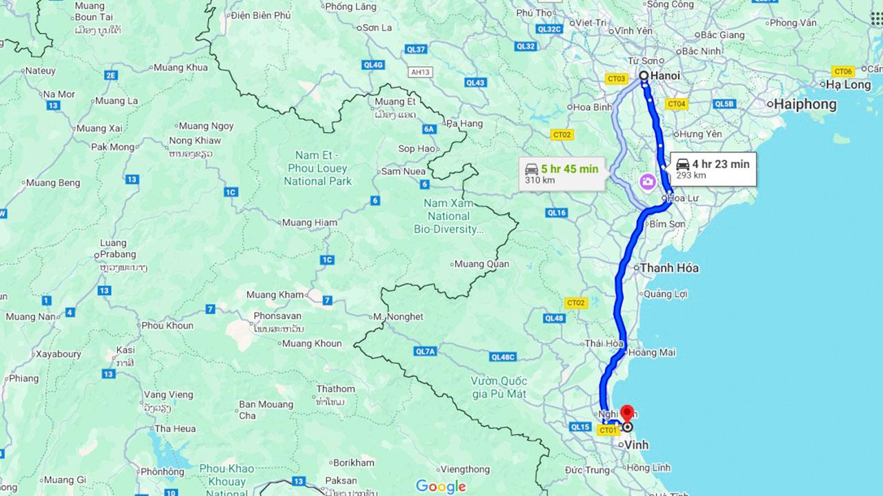 hà nội cửa lò bao nhiêu km - Hình 2