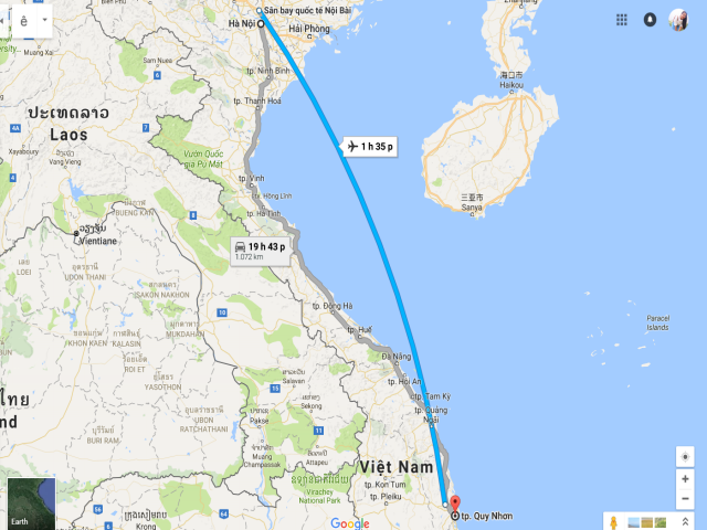 hà nội quy nhơn bao nhiêu km - Hình 2