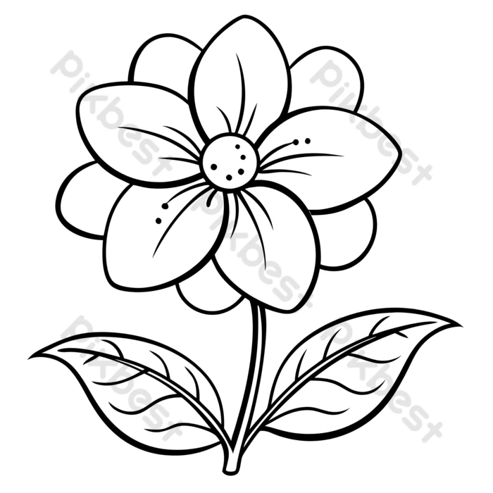 hình ảnh bông hoa tô màu - Hình 2