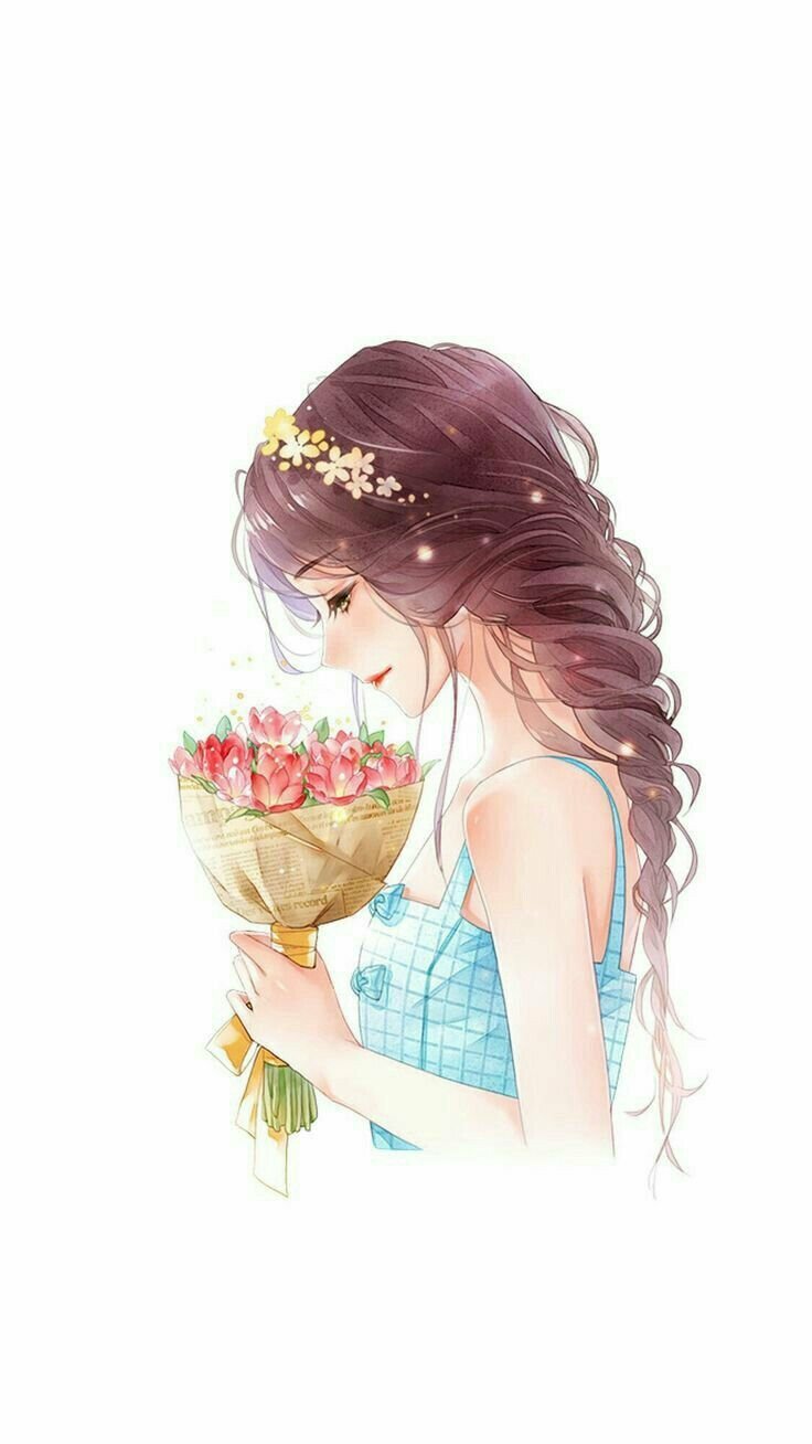 hình ảnh cô gái cầm hoa đẹp - Hình 3