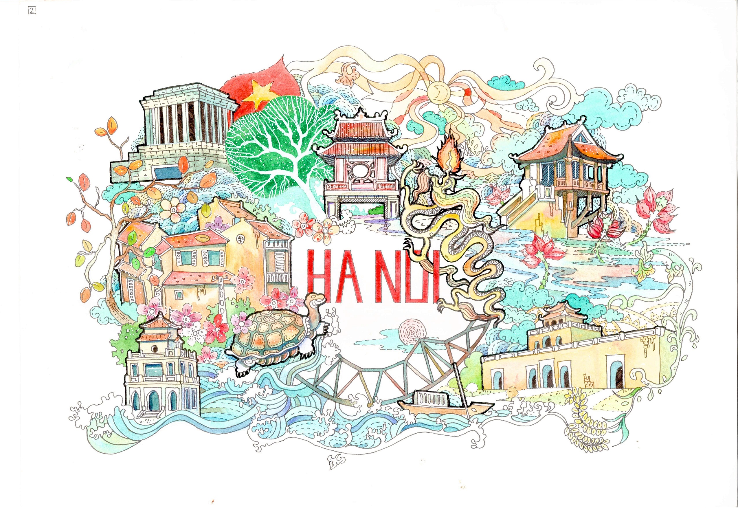 hình vẽ đất nước việt nam - Hình 3