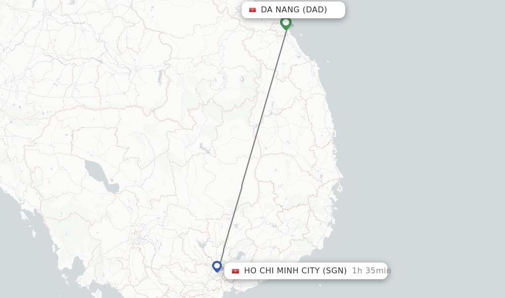 ho chi minh to da nang flight time