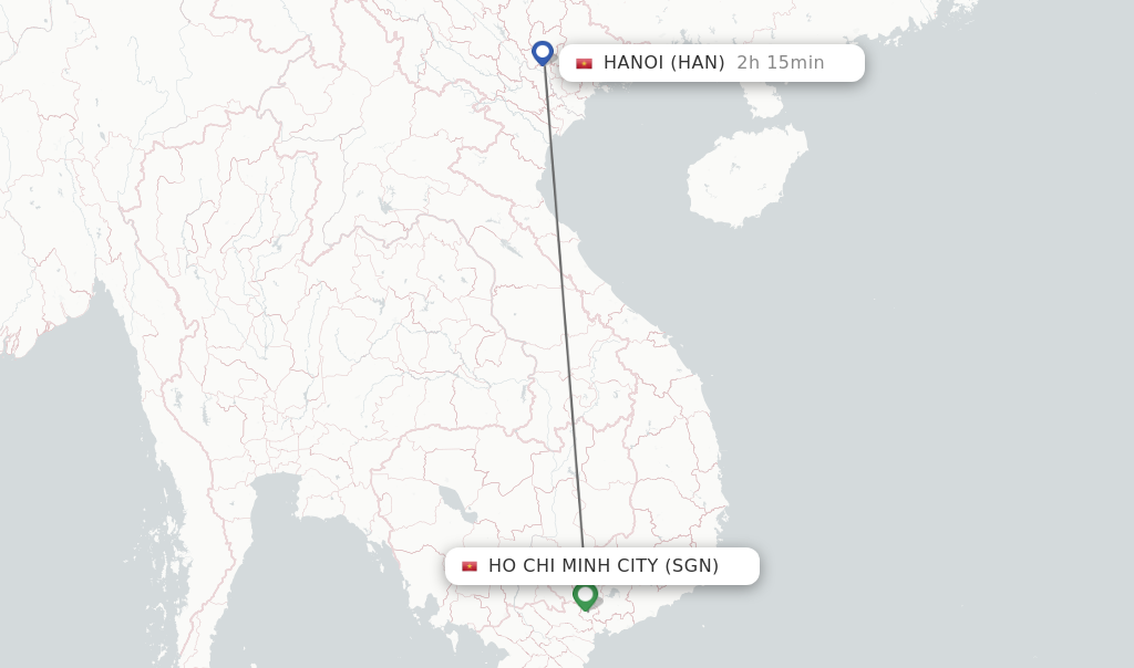 ho chi minh to hanoi flight time