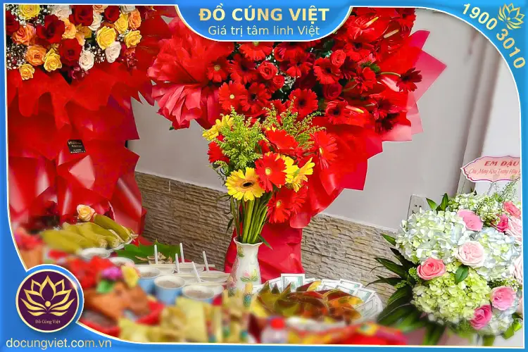 hoa cúng khai trương - Hình 3