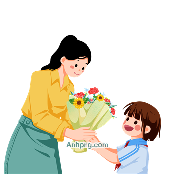 học sinh tặng hoa cô giáo - Hình 3