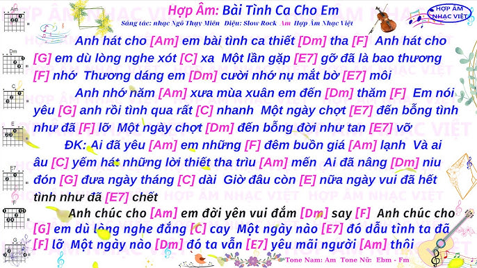 hợp âm bản tình ca cho em - Hình 4