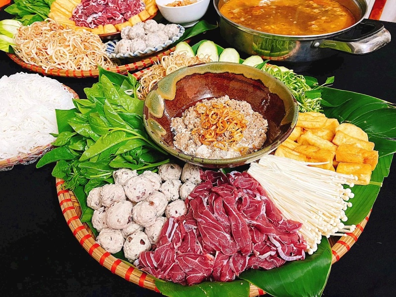 lẩu riêu cua bắp bò gồm những gì - Hình 1