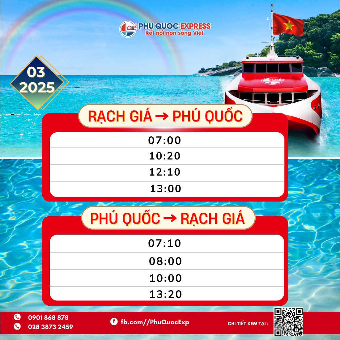 lịch chạy tàu phú quốc express