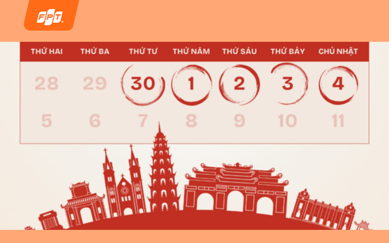 lịch nghỉ 30/4 1/5 năm 2026