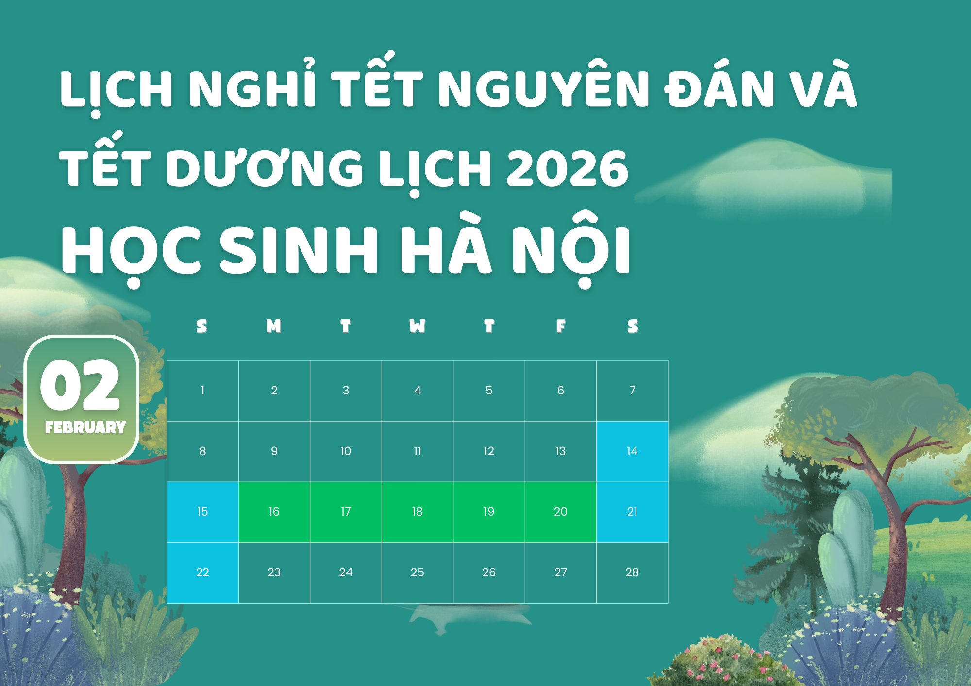 lịch nghỉ tết 2026 của học sinh nghệ an - Hình 2