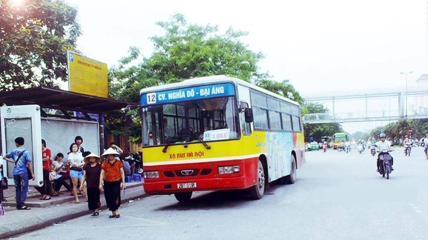 lộ trình xe bus 12 hà nội mới nhất