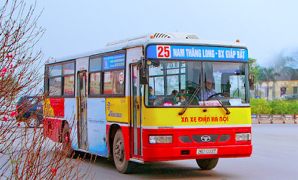 Bản đồ di chuyển theo lộ trình xe bus 25 Hà Nội mới nhất