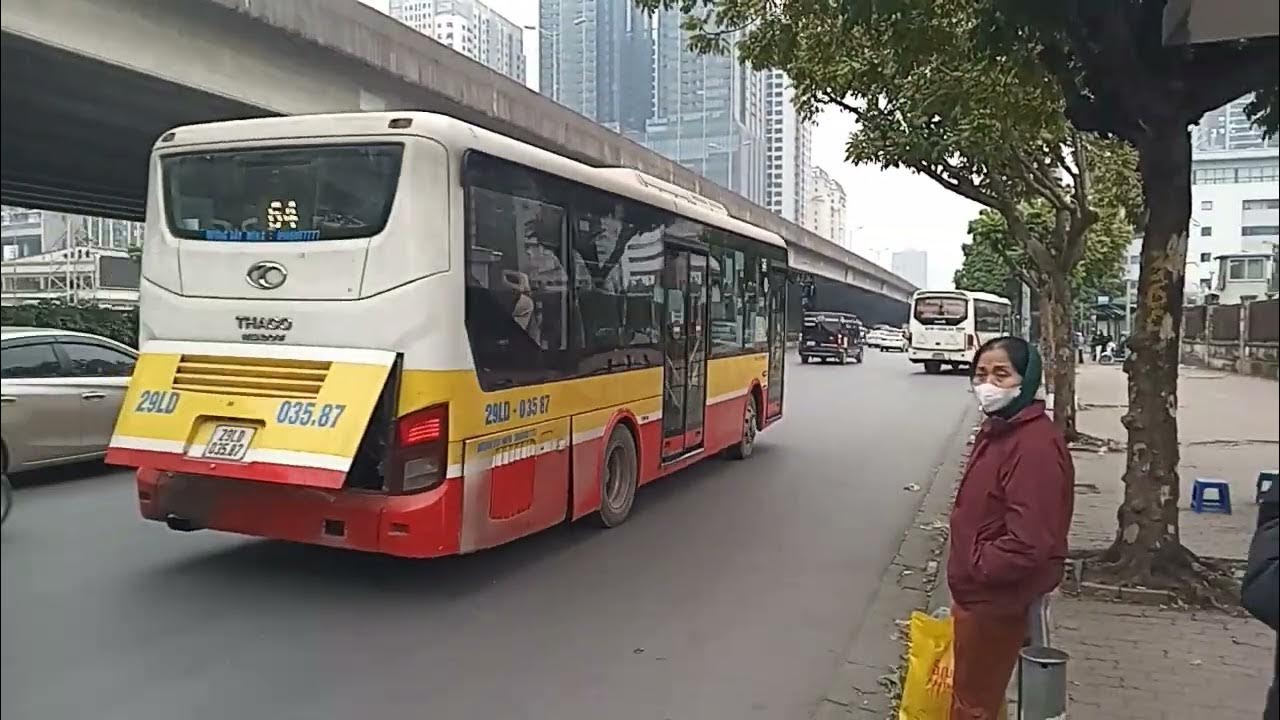 Xe bus 64 Hà Nội di chuyển qua các tuyến đường lớn