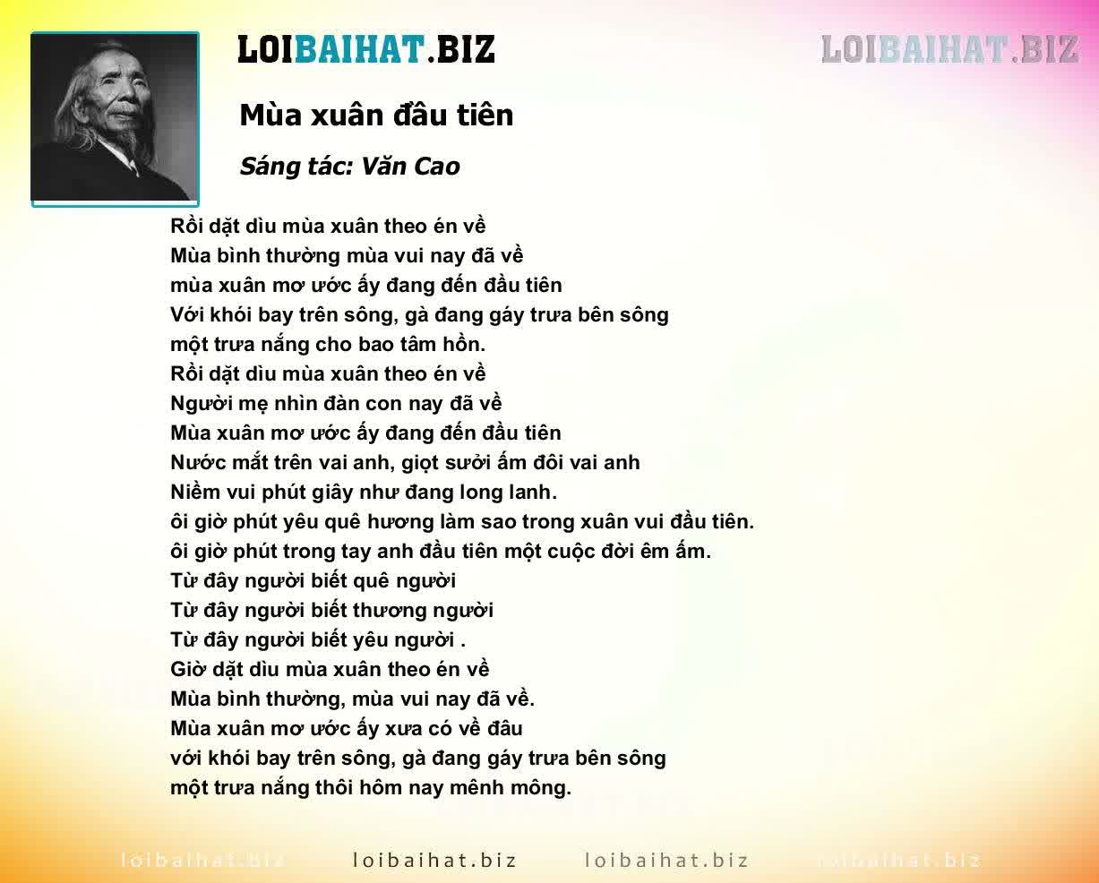 lời bài mùa xuân đầu tiên - Hình 3