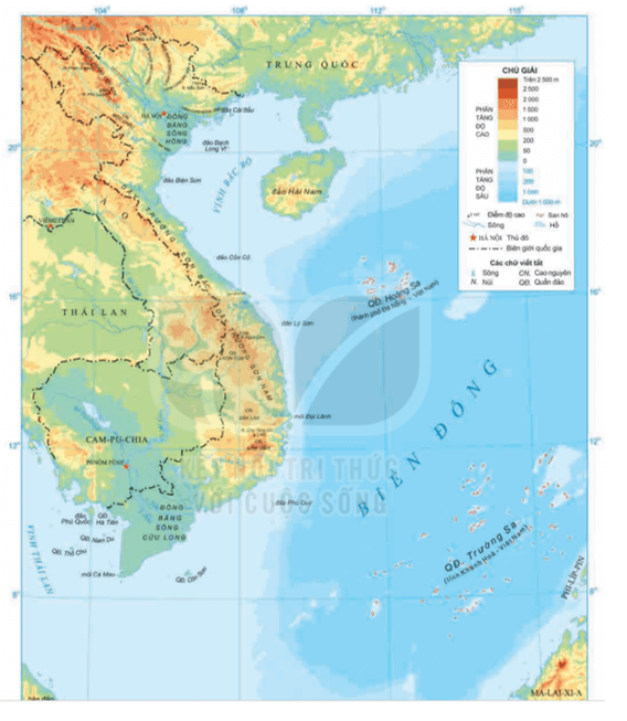 lược đồ địa hình việt nam - Hình 3