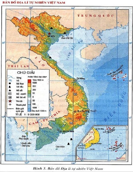 lược đồ địa hình việt nam - Hình 4