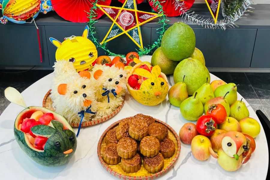 mâm cỗ trung thu truyền thống - Hình 4