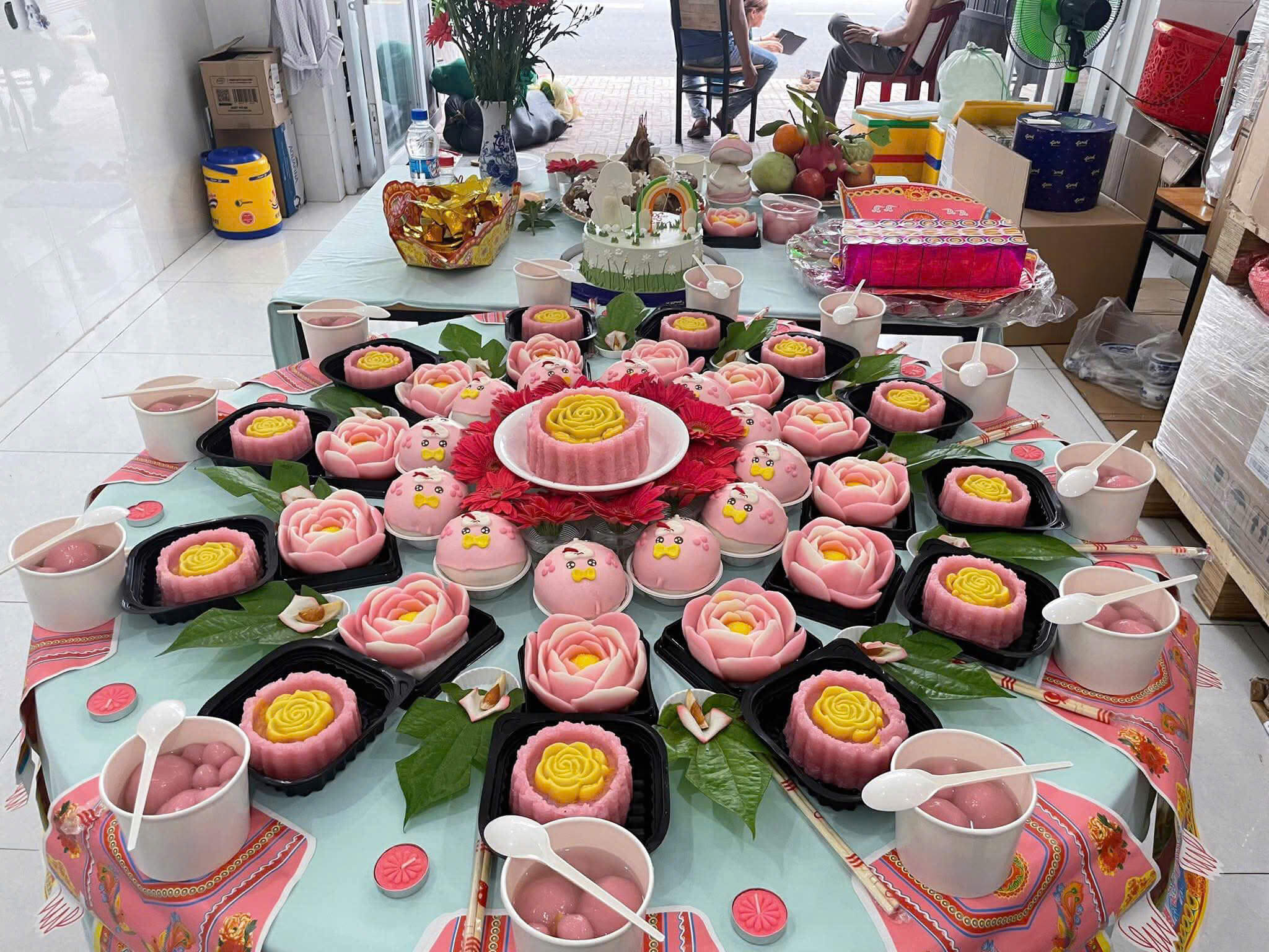 mâm cúng đầy tháng đơn giản - Hình 3
