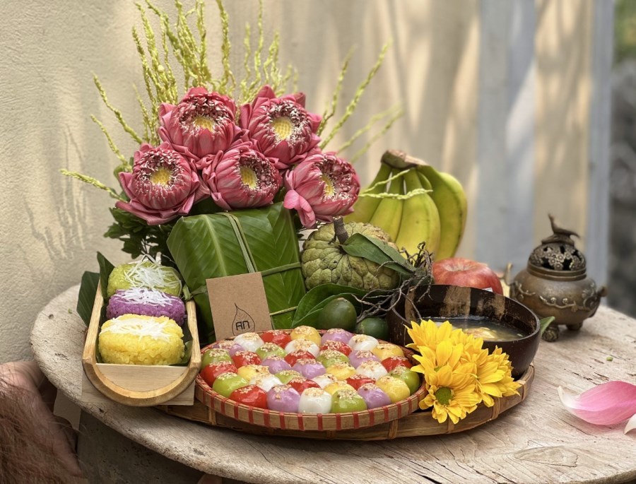 mâm cúng tết hàn thực