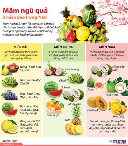 mâm ngũ quả miền bắc gồm những gì - Hình 4