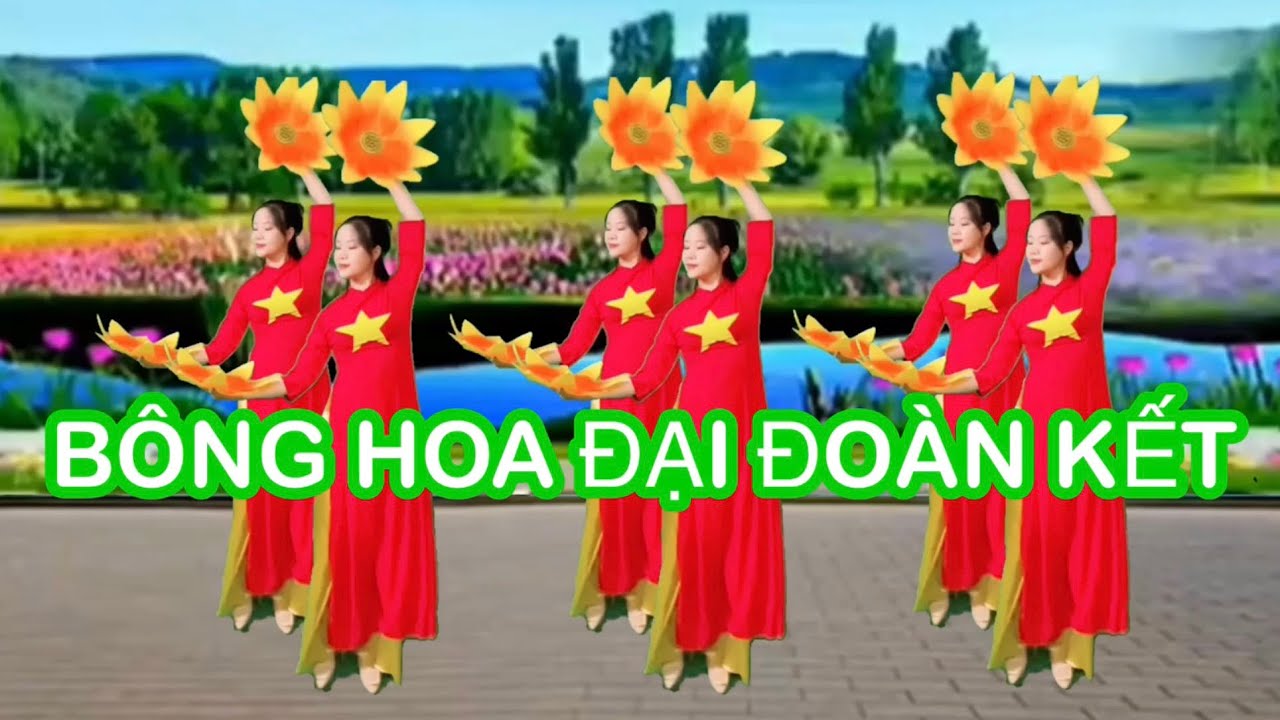 múa bông hoa đại đoàn kết