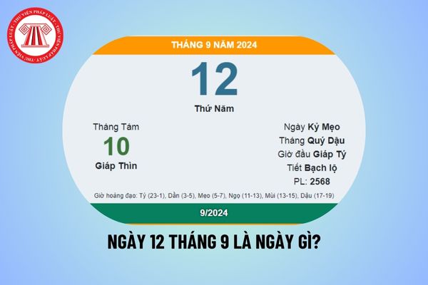 ngày 12 tháng 9 là ngày gì
