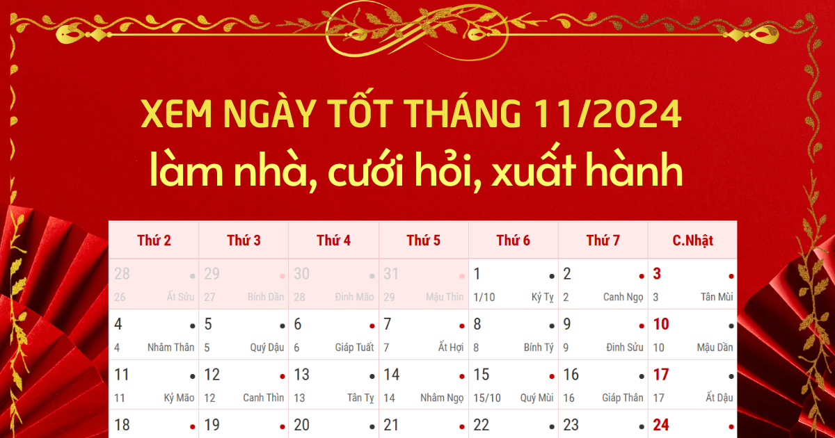 ngày đẹp tháng 11 âm lịch - Hình 2