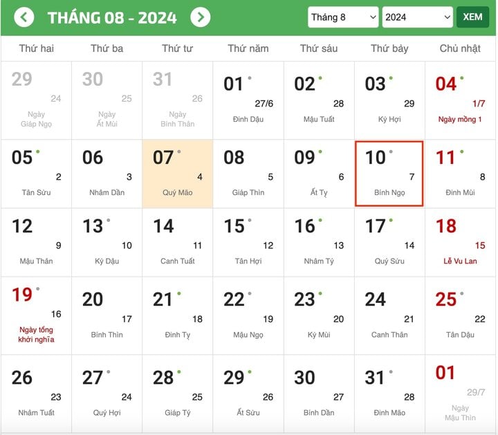 ngày thất tịch là ngày mấy