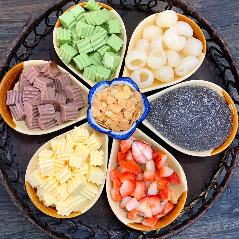 nguyên liệu làm chè khúc bạch - Hình 2