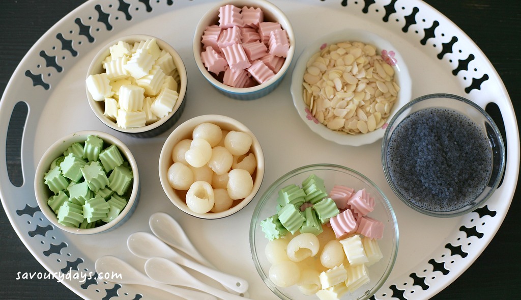 nguyên liệu làm chè khúc bạch