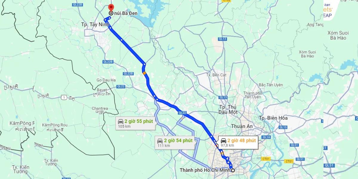 núi bà đen cách tp tây ninh bao nhiêu km - Hình 3
