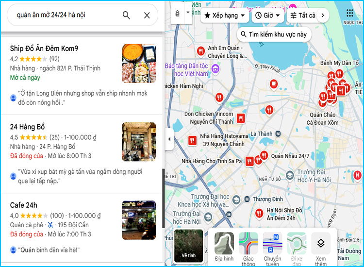quán ăn mở 24 24 hà nội - Hình 2