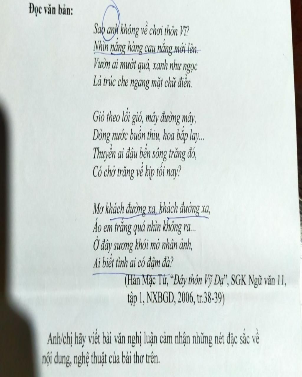 sao anh không về chơi thôn vỹ - Hình 2