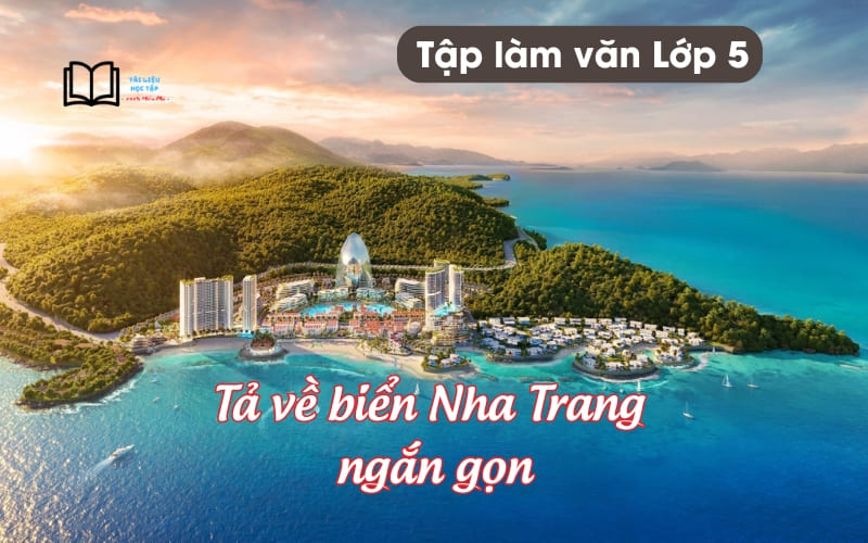 tả cảnh biển nha trang lớp 3