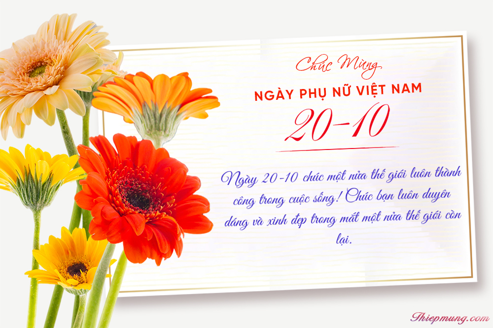 thiệp chúc mừng 20 10 đẹp - Hình 2