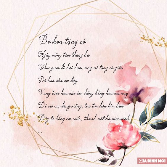 thơ 8 3 tặng cô giáo - Hình 3