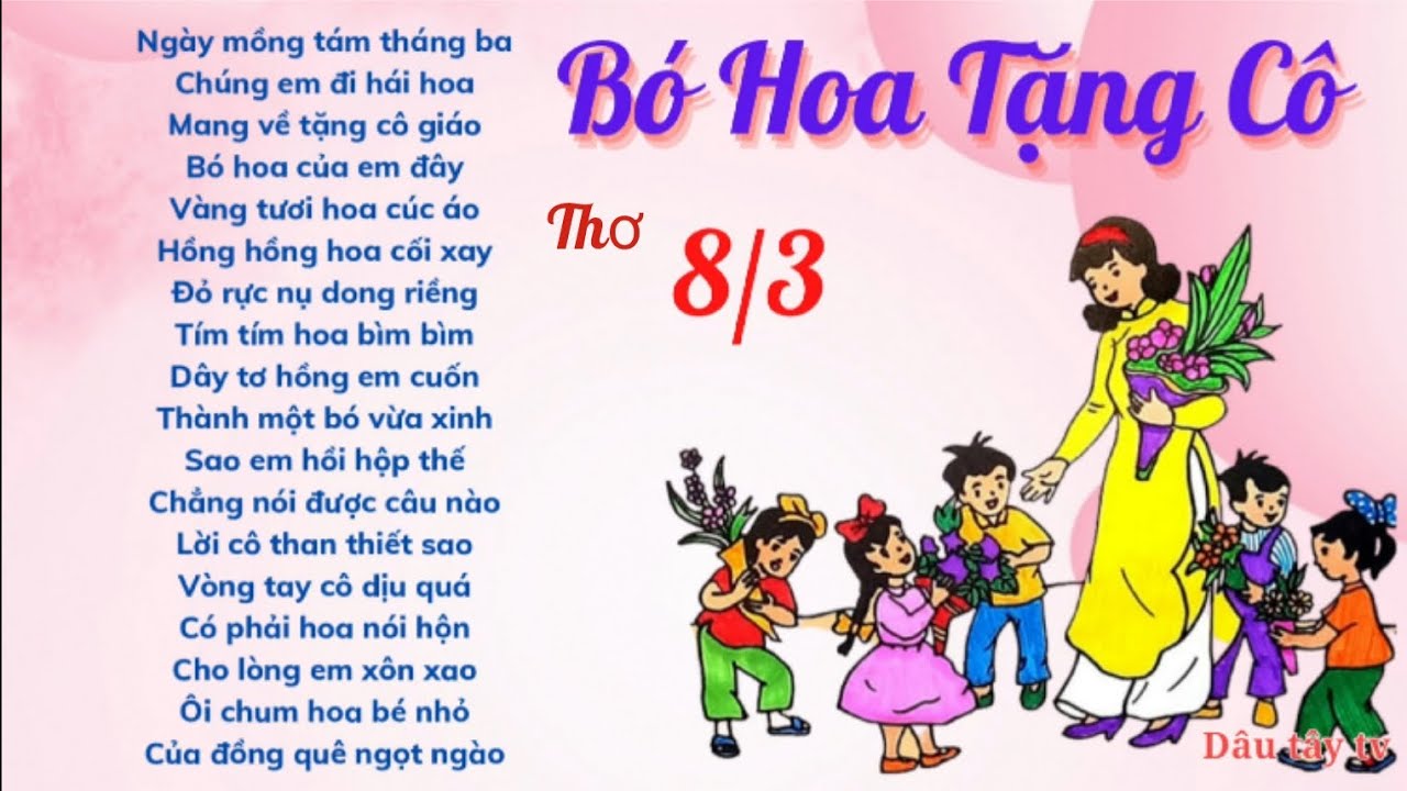 thơ 8 3 tặng cô giáo - Hình 5