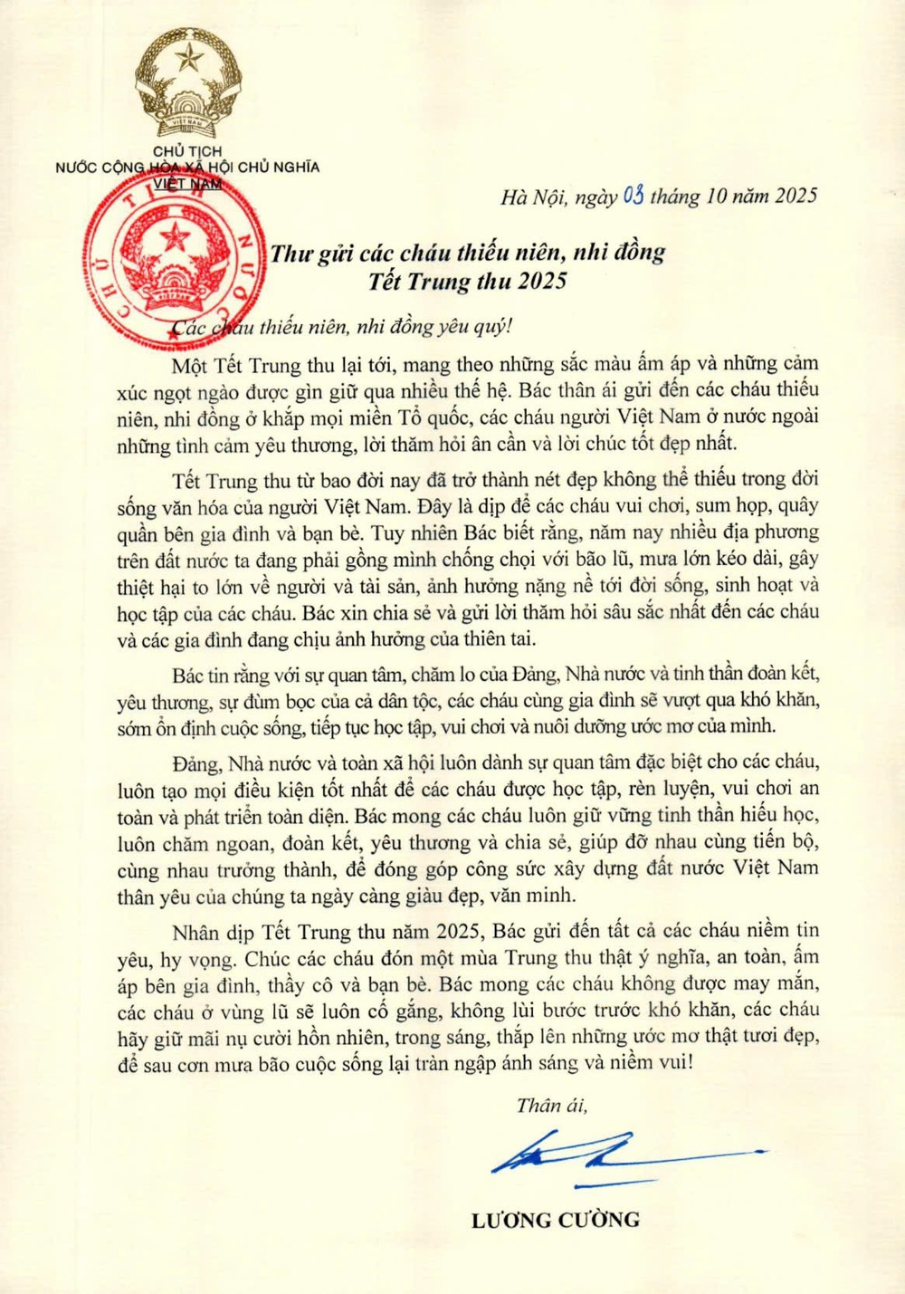thư chúc tết trung thu 2026 - Hình 2