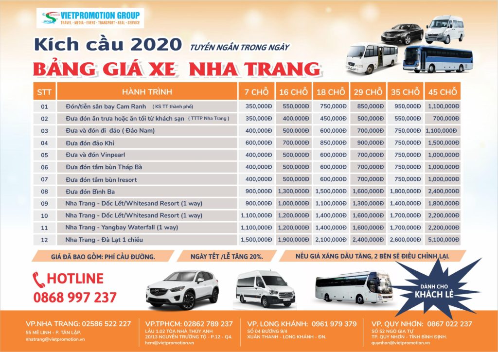 thuê xe du lịch nha trang - Hình 1
