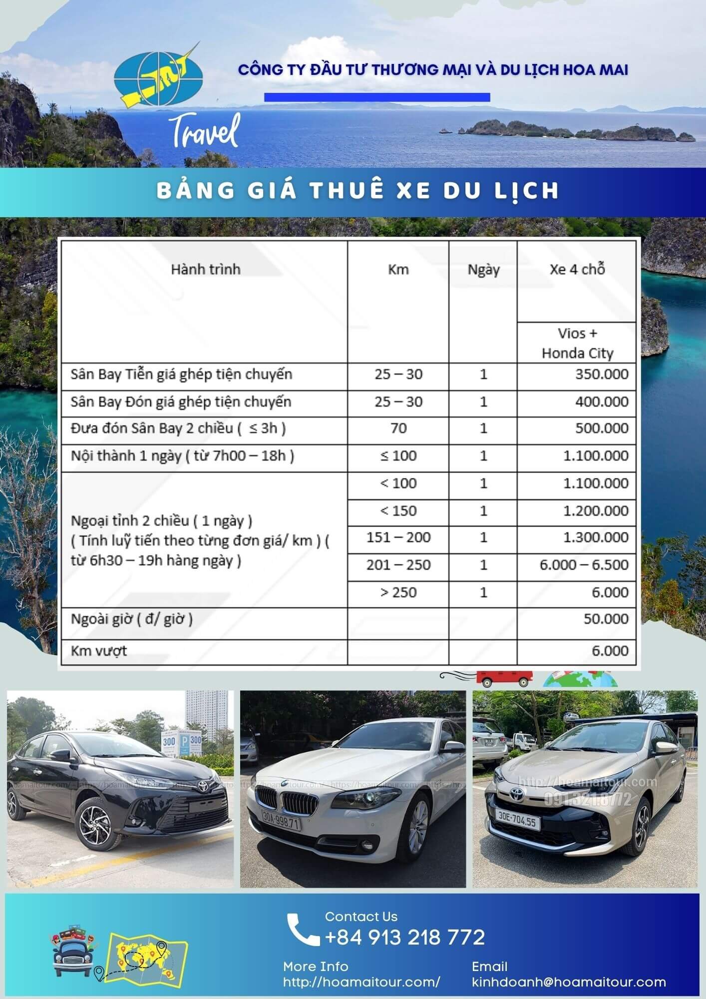 thuê xe ô tô 4 chỗ